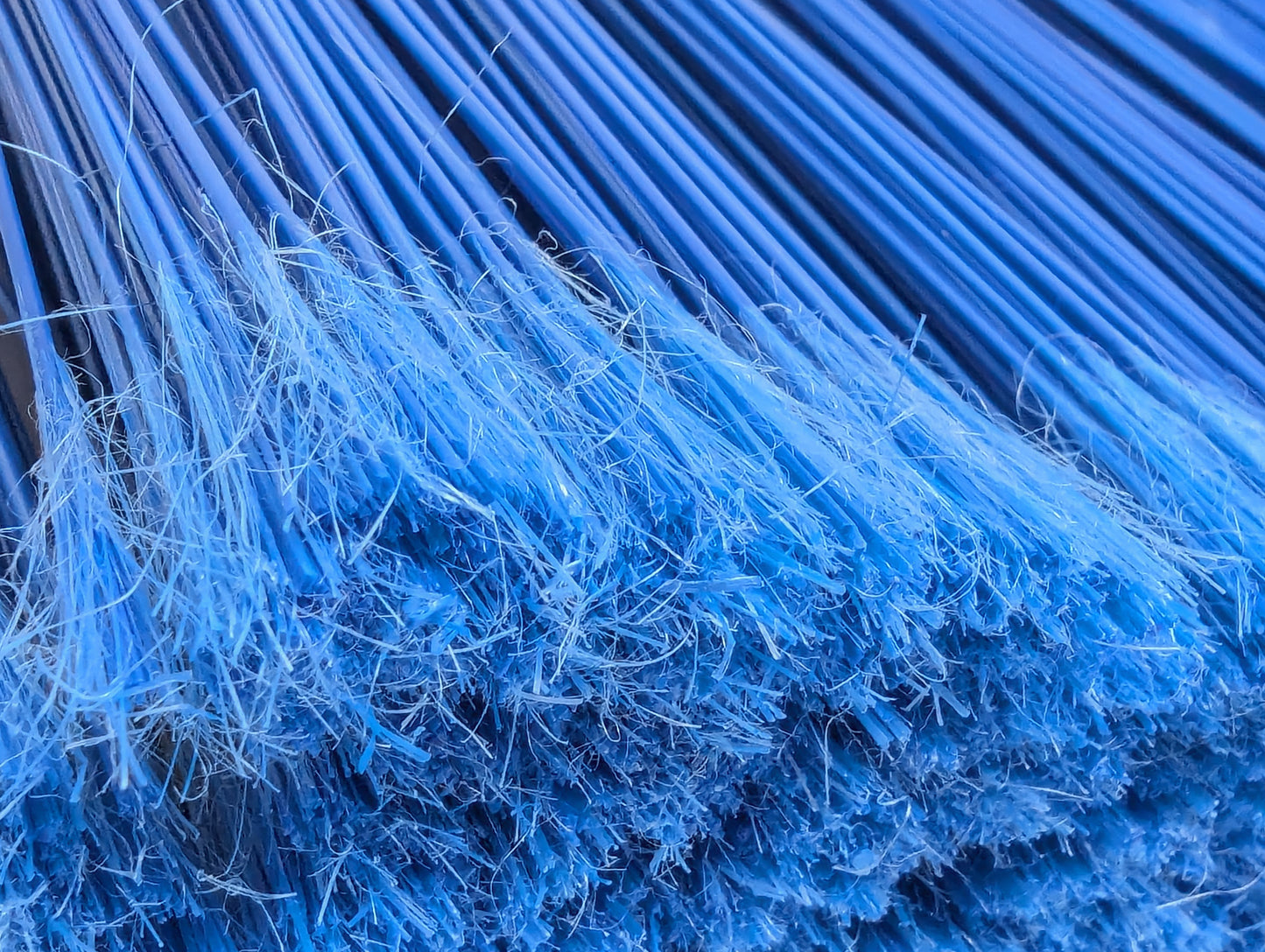 Universal Angle Broom Head Replacement Blue Strong Bristles Industrial-Grade