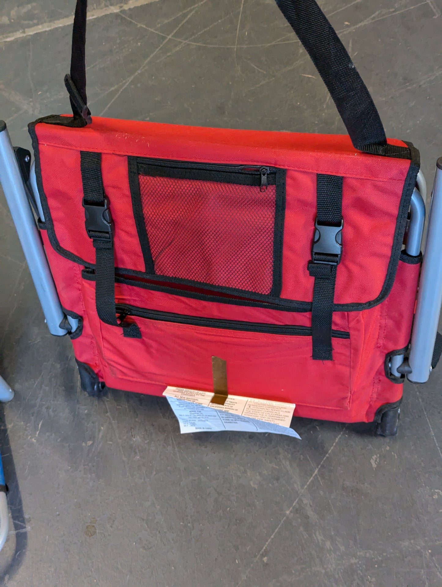 Lot of 13 Stansport Folding Stadium Seat With Arms for Bleachers Portable Outdoor Floor Folding Stadium. Back Support in Red, Blue, Black Color