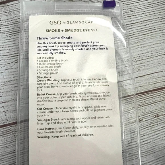 GSQ by Glamsquad Smoke and Smudge 4-Piece Eye Brush Set