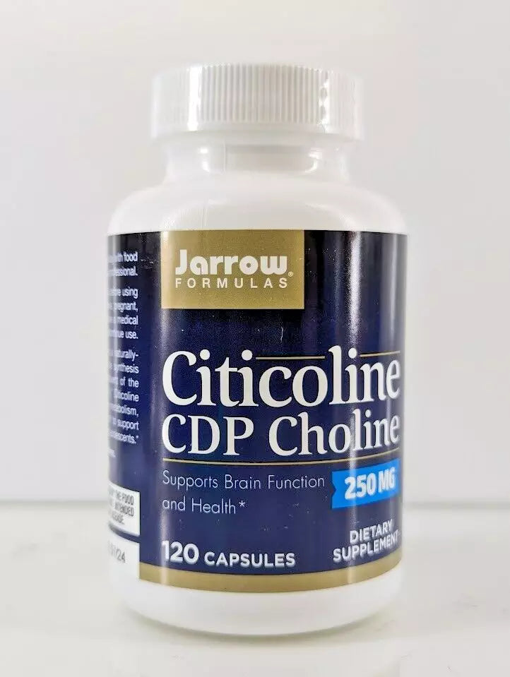 Jarrow Formulas Citicoline CDP Choline 250 mg 120 Capsules EXP 7/24 For Brain