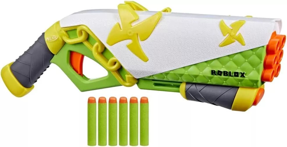 Nerf Roblox Ninja Legend Shadow Sensei Blaster Pump Action Toy Gun 6 Darts