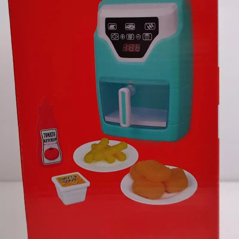 Play Right Kitchen Play Toys Light and Sound Air Fyer Chef Pretend 13 Pcs. 3+