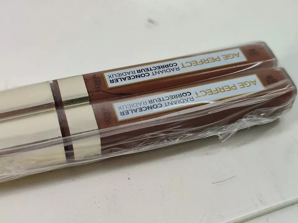 L'Oreal Paris Age Perfect Radiant Concealer Hydrating Glycerin, Espresso 2-Pack