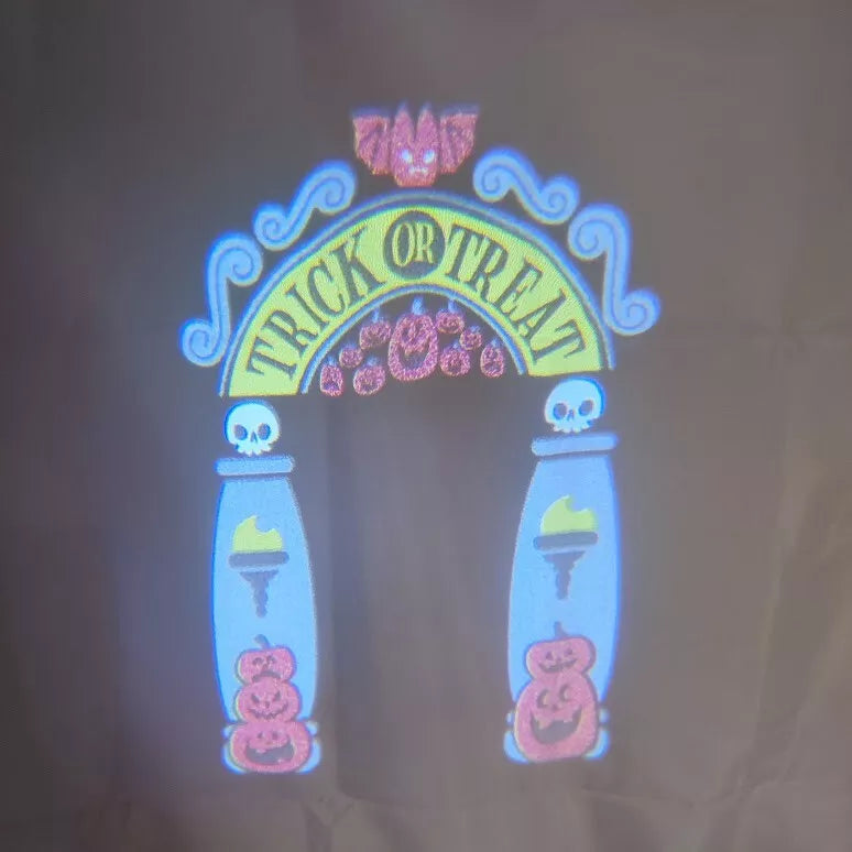Hyde & Eek Cemetery Archway Halloween LED Light Motion Projector Indoor Outdoor