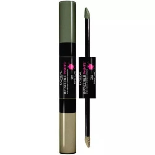 Lot of 2 - L'Oreal Infallible Paints Eye Shadow Duo 310 Army Camo Loreal