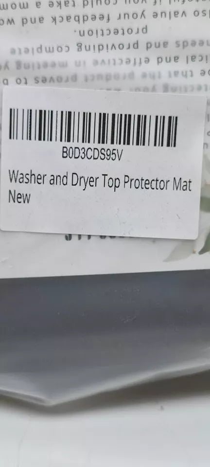 Washer and Dryer Covers 23.6''x 23.6'' Silicone Top Protector Mat Waterproof