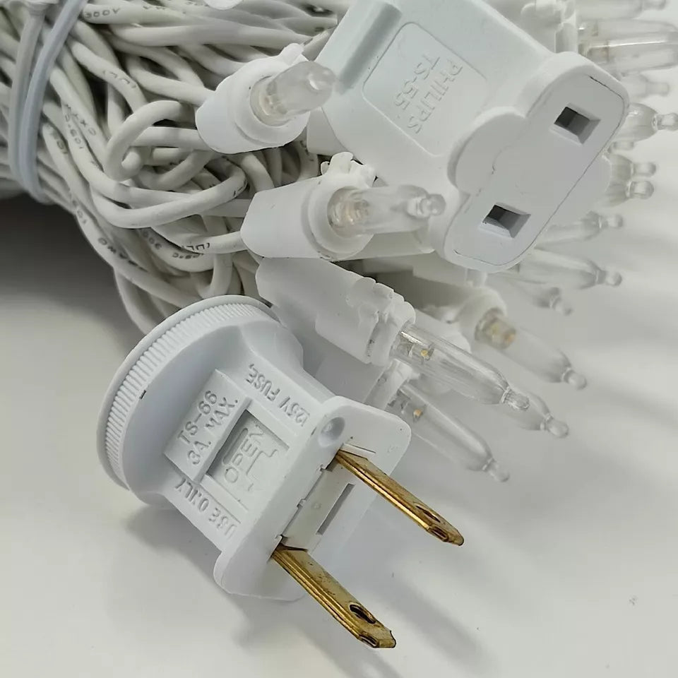 Wondershop Philips 60 LED Mini Christmas String Lights Warm White Wire 19.5 ft
