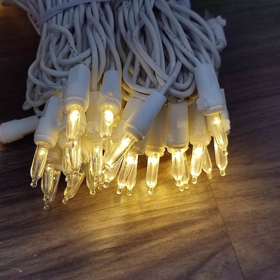 Wondershop Philips 60 LED Mini Christmas String Lights Warm White Wire 19.5 ft