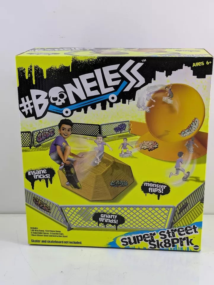 Boneless Super Street Sk8Prk Skater Park Ramp Vert Dome Fences Finger Toy Game