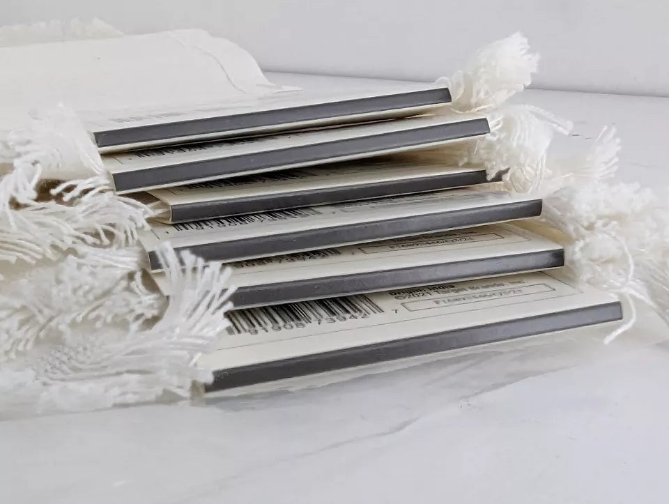 Hearth & Hand Magnolia Placemat Tick Stripe Pattern Table Setting Gold (6 pc box)