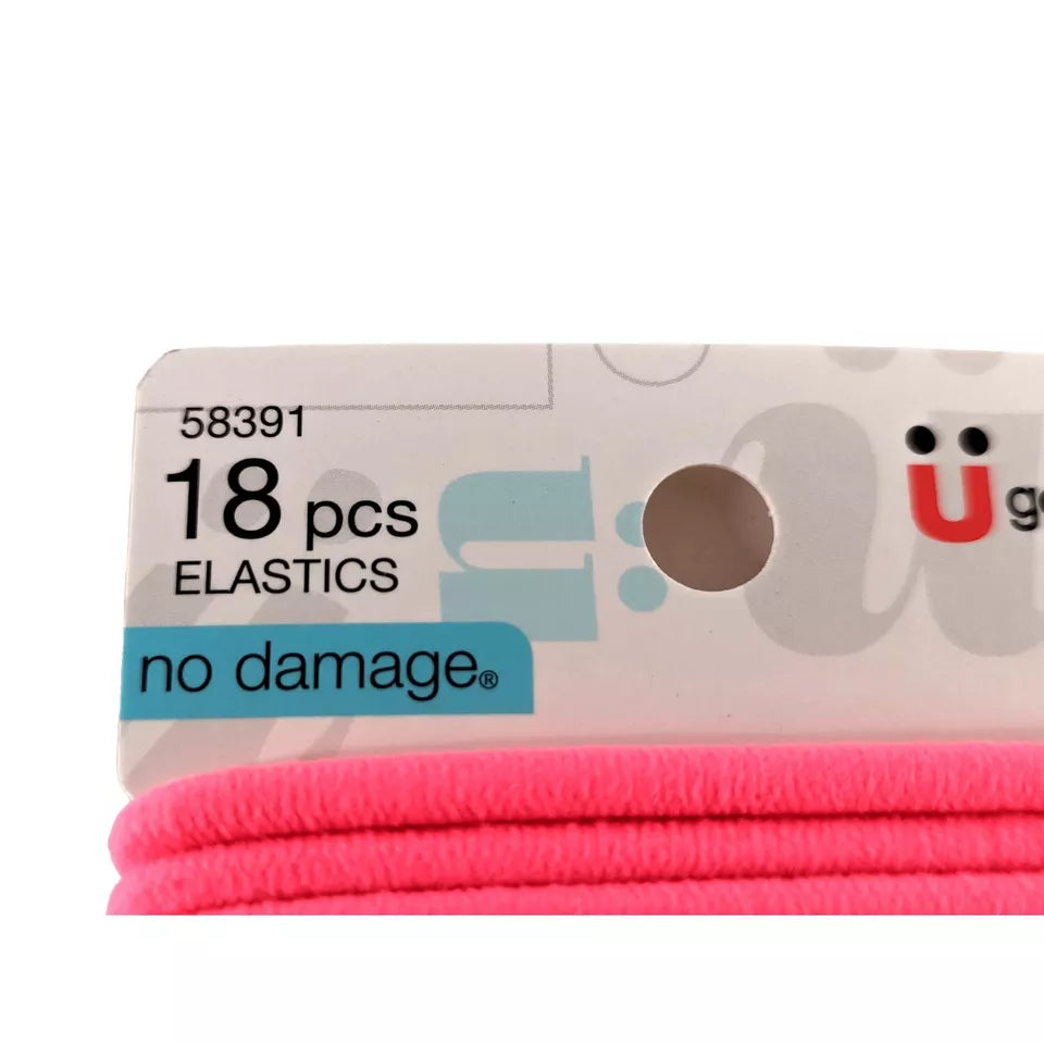SCUNCI Elastics Neon Color 18 Hair Ties Band Ponytail