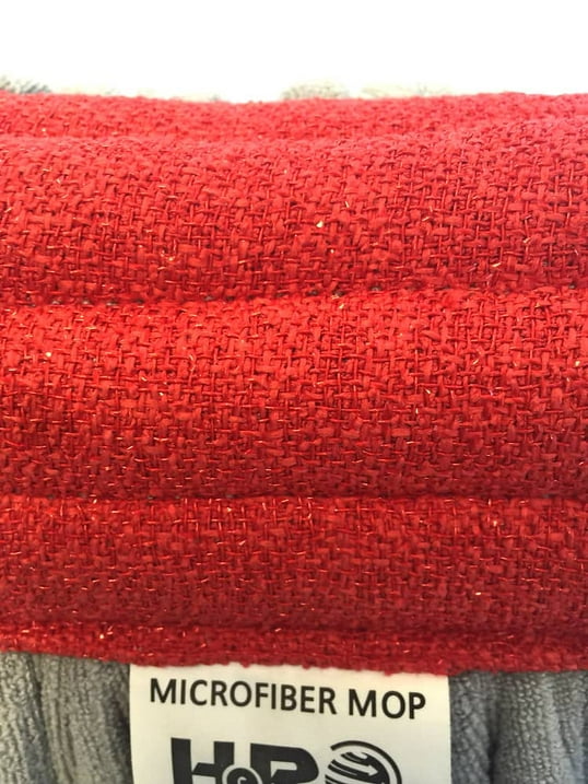 Red Microfiber Replacement Tube Mop Head