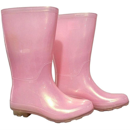 Cat & Jack Youth Girls Light Pink Cece Waterproof Pull-On Rain Boots Shoe Size 4