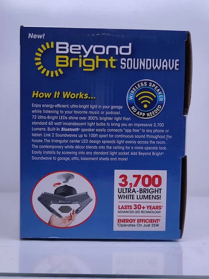Beyond Bright Ultra Bright Light with Built-In Bluetooth Speaker 3700 Lumens