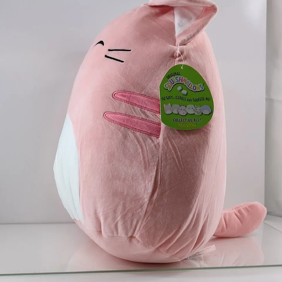 Squishmallows PAULITA 16" Pink Tabby Cat Soft Plush Large Genuine