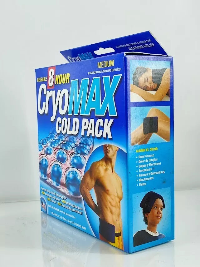 CryoMax 8 Hour Reusable 6" x 12" Cold Therapy Ice Pack and Comfort Wrap - Medium