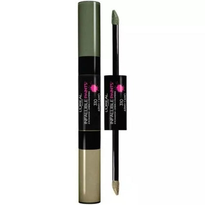 Lot of 2 - L'Oreal Infallible Paints Eye Shadow Duo 310 Army Camo Loreal