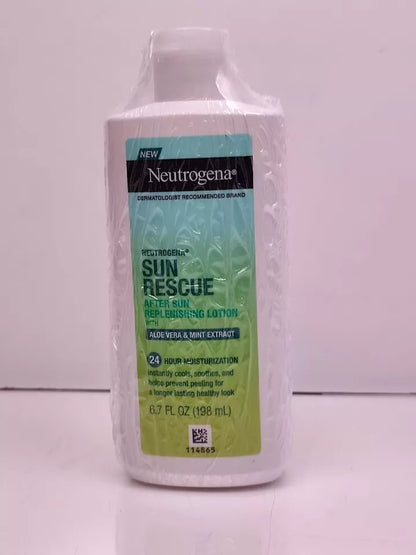 Neutrogena Sun Rescue After Sun Replenishing Lotion Aloe Vera Vitamin E 6.7oz