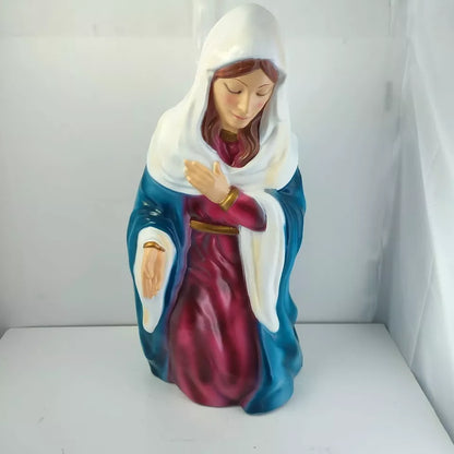 36 Inch Christmas Nativity Scene Figurine Manger Crib Jesus Birth LED