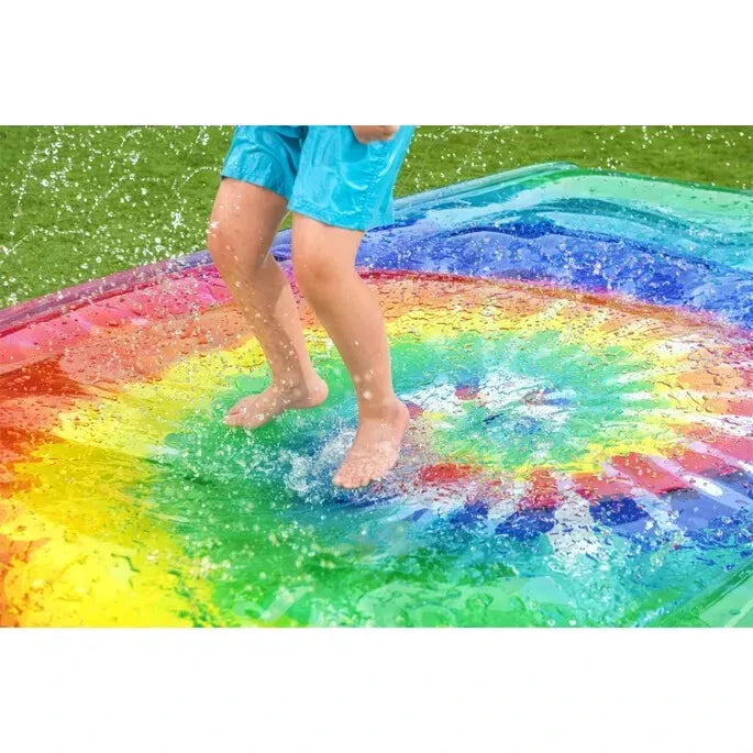 Bestway H2OGO! Tie Dye Blobz Water-Filled Splash Pad, 9’ 10” x 6' 7" Ages 3+