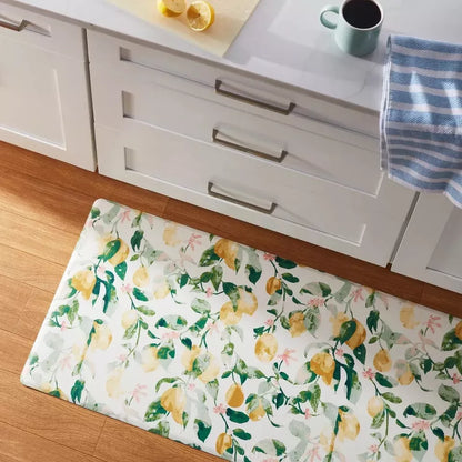 Lemons Kitchen Floor Runner 60x20in Cushion Mat Pad Soft Foam Anti Fatigue Slip