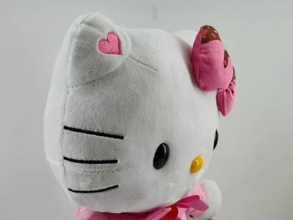 Hello Kitty Valentines Happy Shuffle Animated Plush Side Stepper Pink Heart