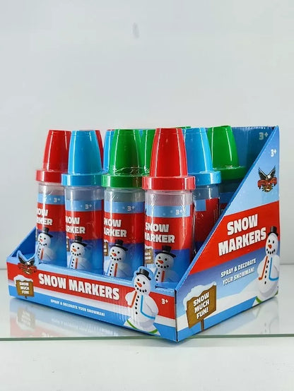 Flexible Flyer 2" Snow Marker Snow Much Fun! Spray Decorate Snowman 3+ (12pc case)