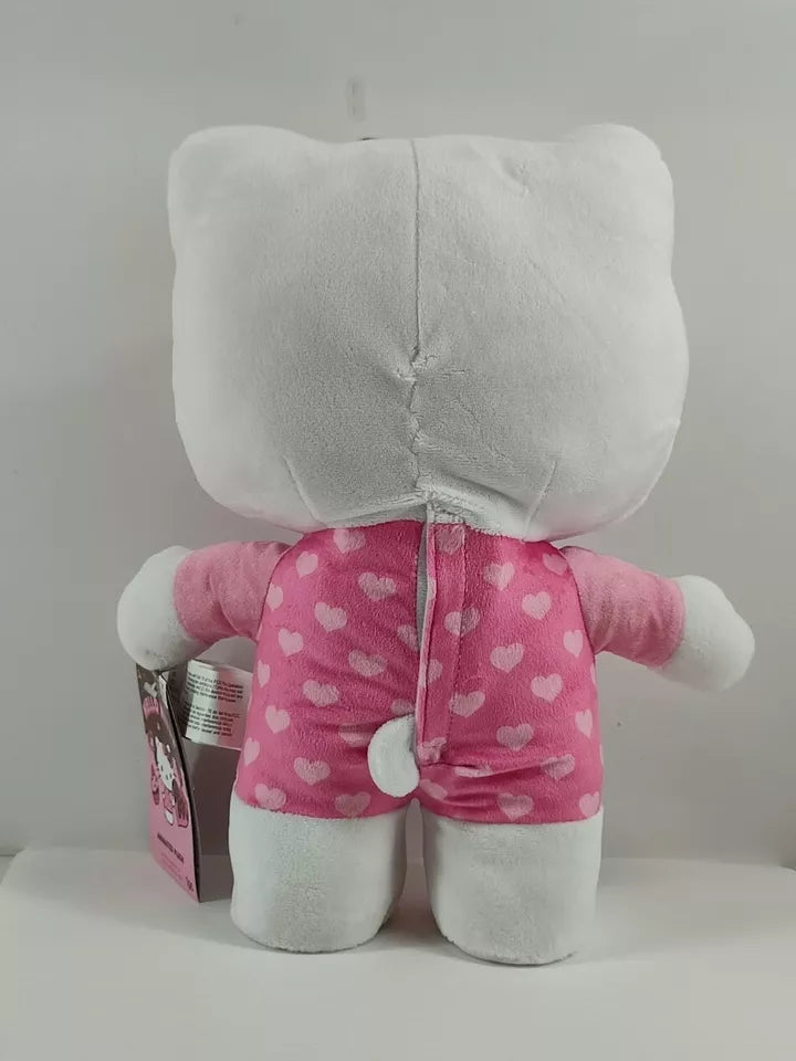 Hello Kitty Valentines Happy Shuffle Animated Plush Side Stepper Pink Heart