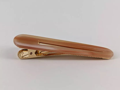 Set of 3 Hive and Co. Salon Hair Clips Coral Golden Colors