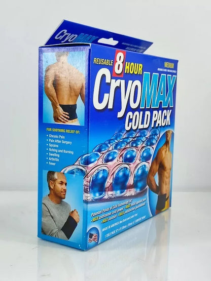 CryoMax 8 Hour Reusable 6" x 12" Cold Therapy Ice Pack and Comfort Wrap - Medium