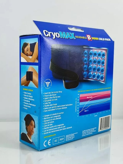 CryoMax 8 Hour Reusable 6" x 12" Cold Therapy Ice Pack and Comfort Wrap - Medium