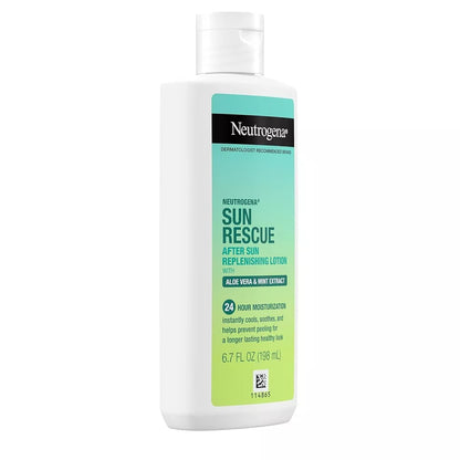 Neutrogena Sun Rescue After Sun Replenishing Lotion Aloe Vera Vitamin E 6.7oz