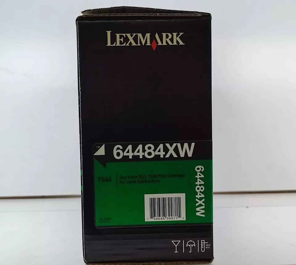 Lexmark Extra High Yield Print Black Toner Cartridge Label Application 64484XW