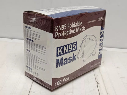 ChiSip KN95 Foldable Protective Face Masks GB2626-2019 100 Pack