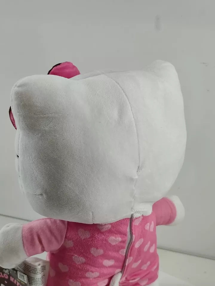 Hello Kitty Valentines Happy Shuffle Animated Plush Side Stepper Pink Heart